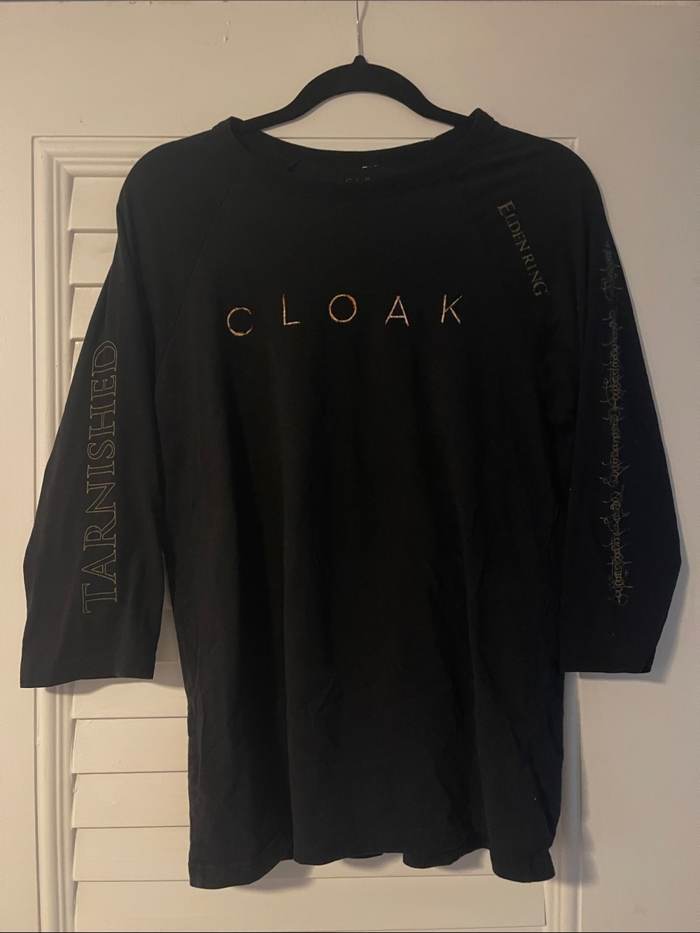 CLOAK x Elden Ring Black Three Quarter Sleeve Shirt